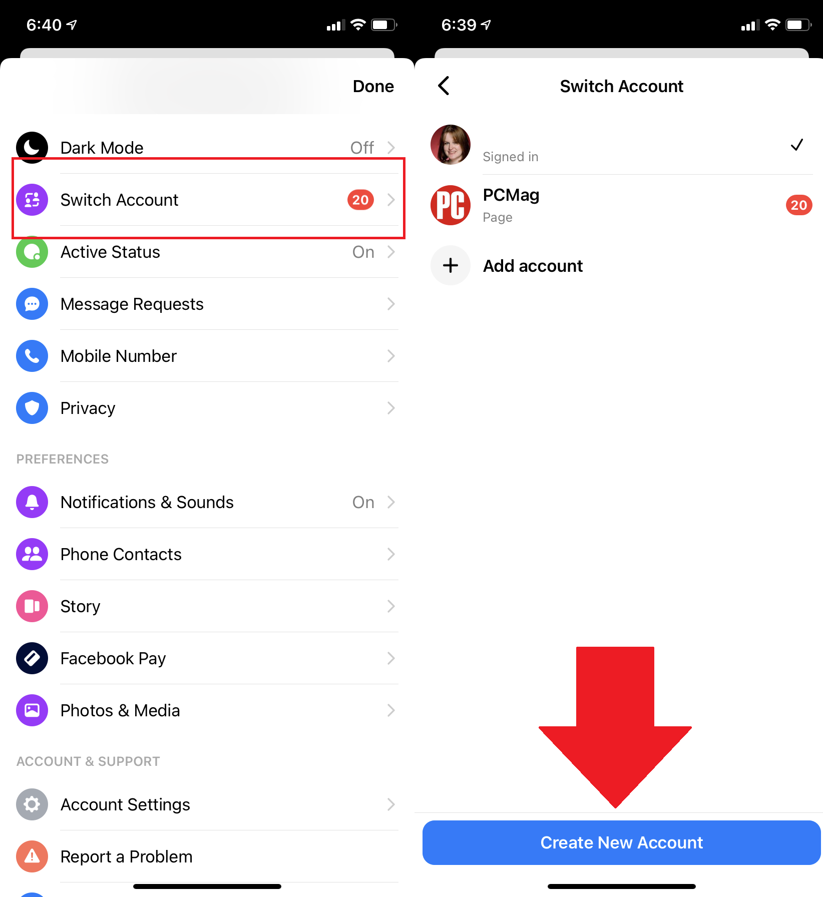 Adăugați Conturi Facebook suplimentare