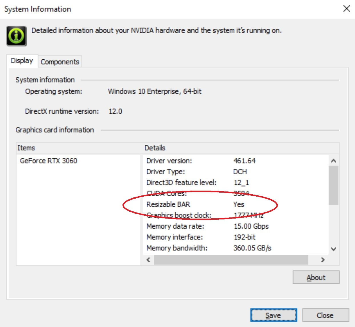 BARRA Redimensionável RTX 3060