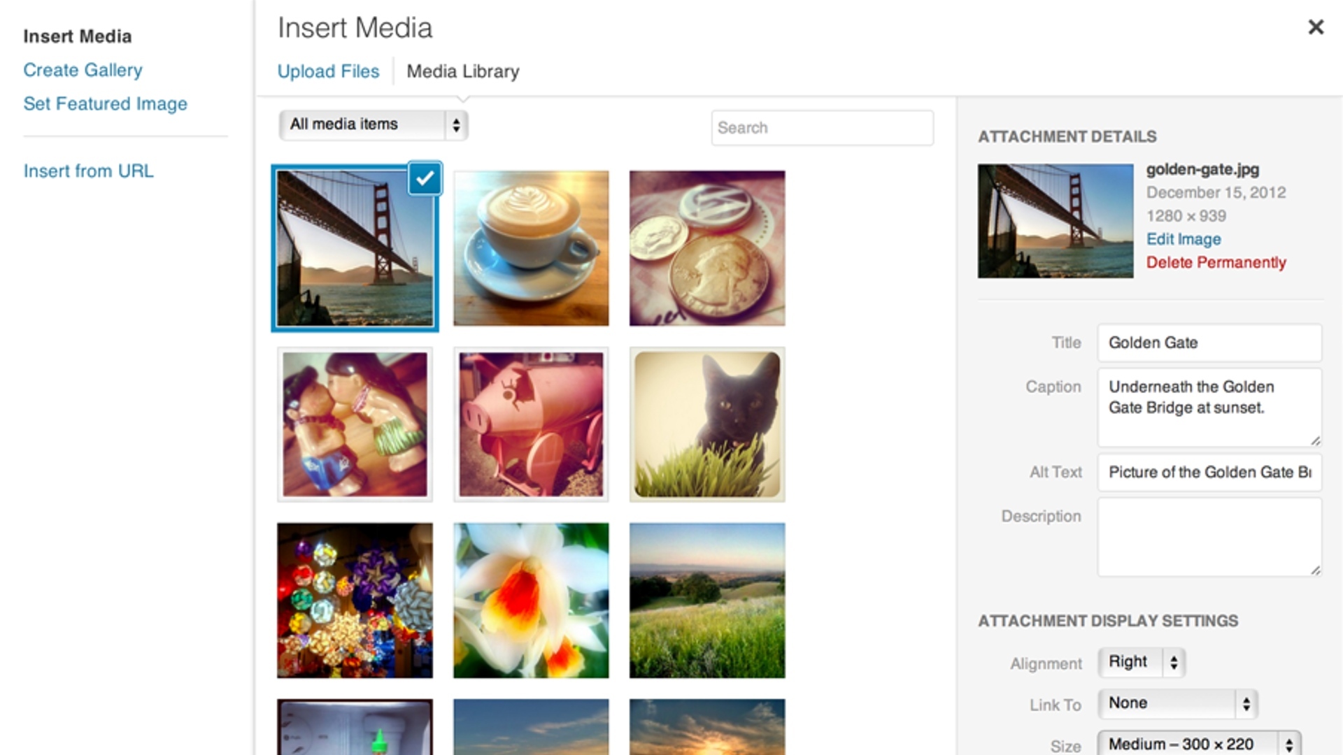 การอัพโหลดรูปภาพใน Wordpress