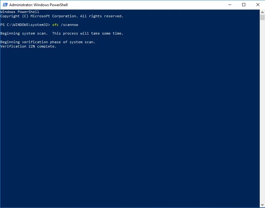 Perbaiki file sistem Anda untuk memperbaiki masalah penyegaran Windows 10 dan 8.1