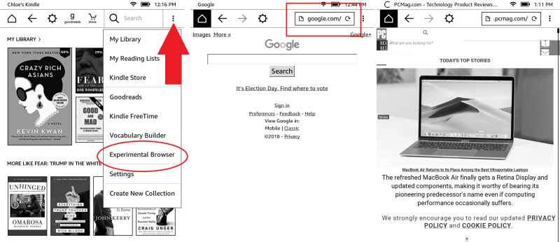 experimenteller Browserstandort