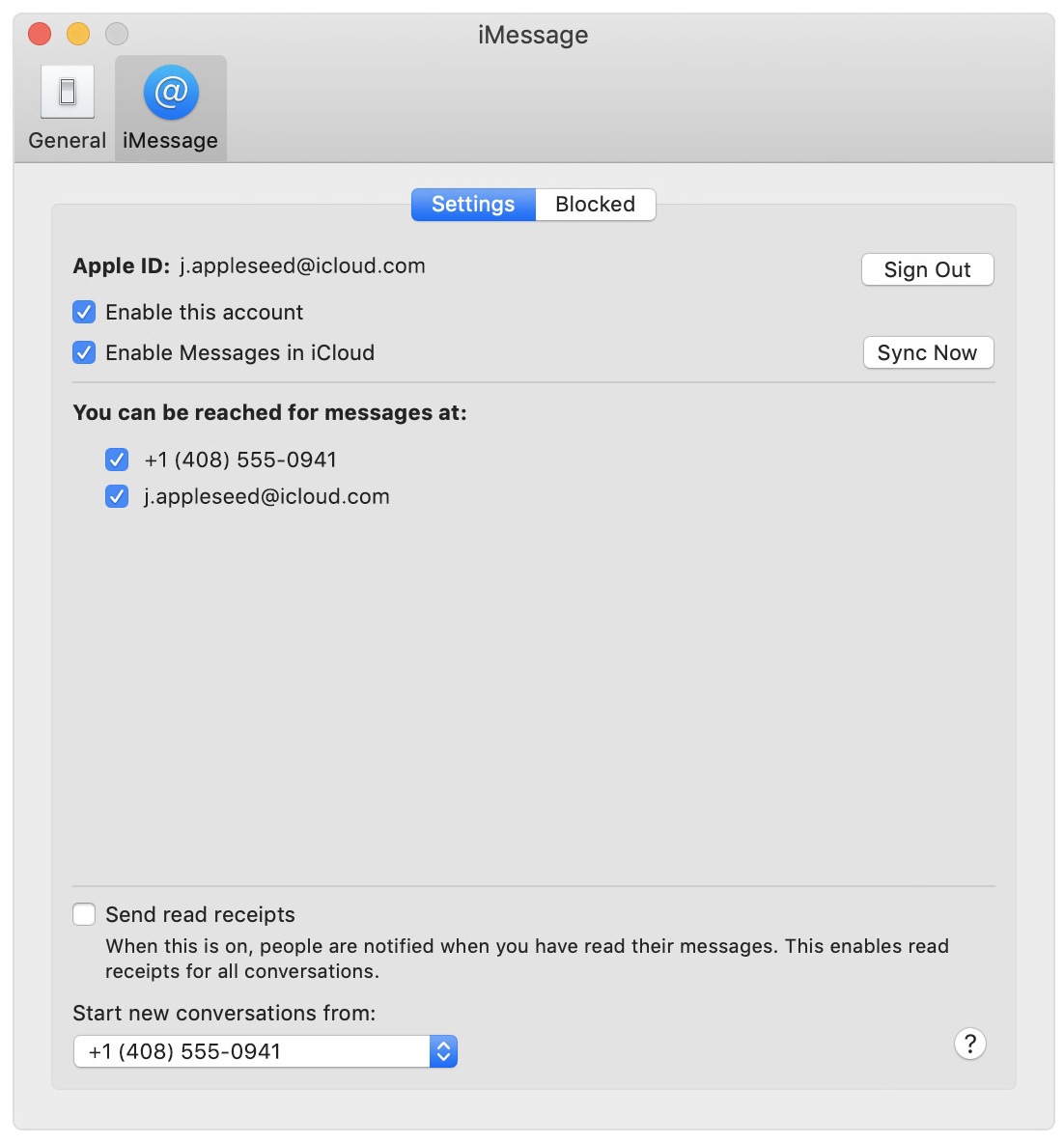 aktifkan pesan icloud