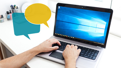 在 Windows 10 中听写文本