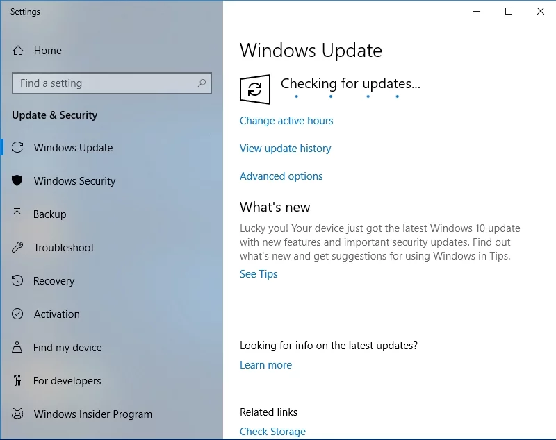 อัปเดตระบบปฏิบัติการของคุณเพื่อแก้ไข Microsoft Bing News App