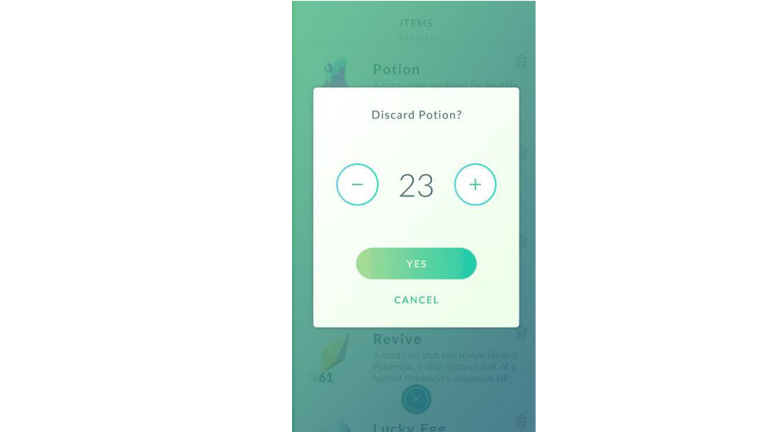 Alleggerisci il tuo carico, butta via le pozioni!