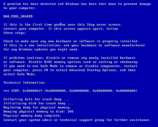 Correction de BAD POOL HEADER dans Windows 10