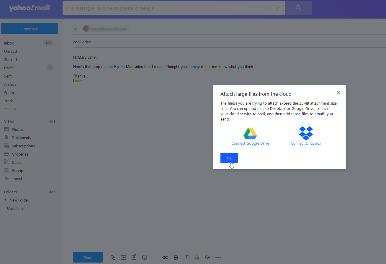 file di posta yahoo