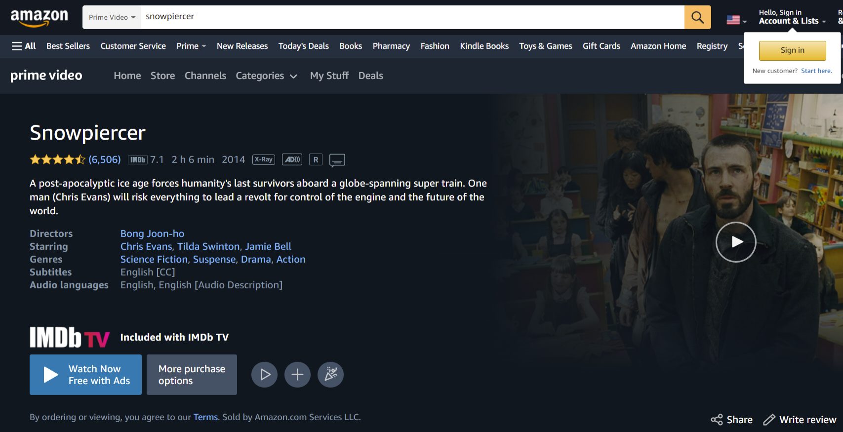 penusuk salju di imdb tv