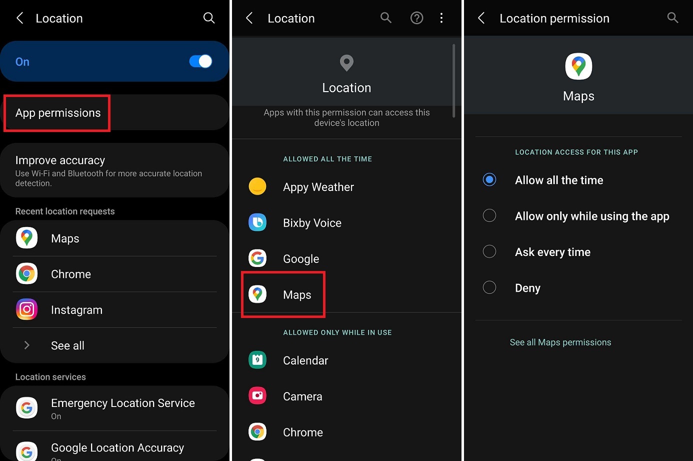 permisiuni pentru aplicația Android