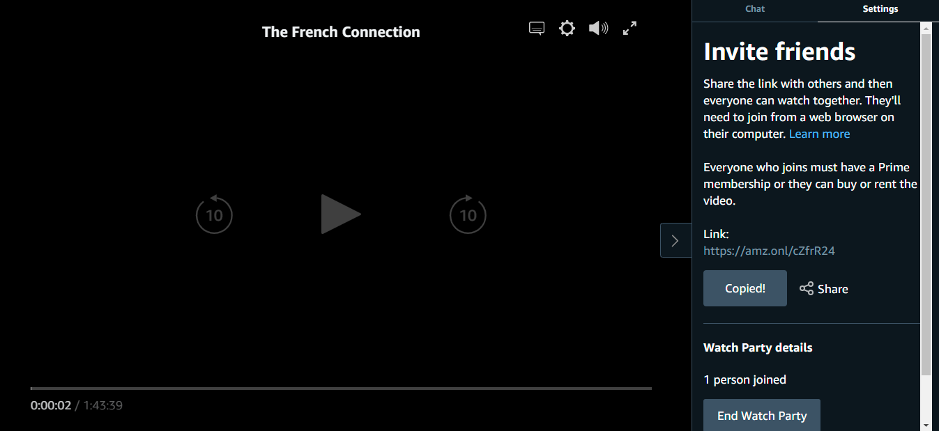 festa per guardare video amazon