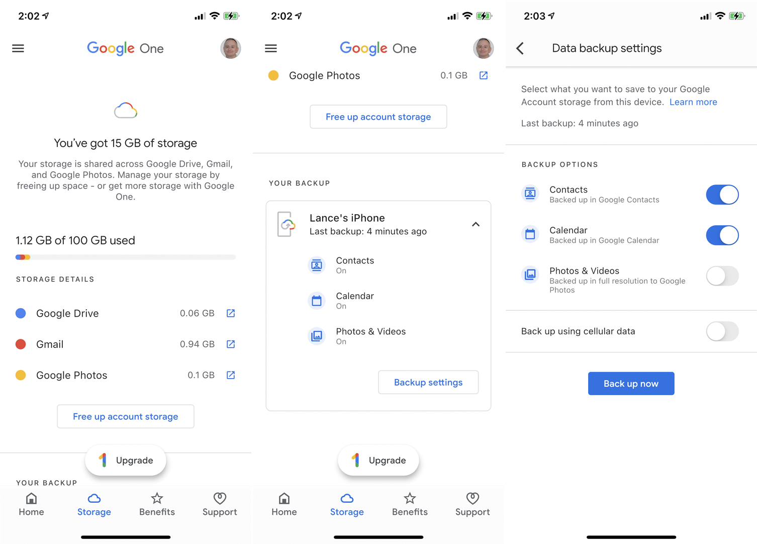stocare google one