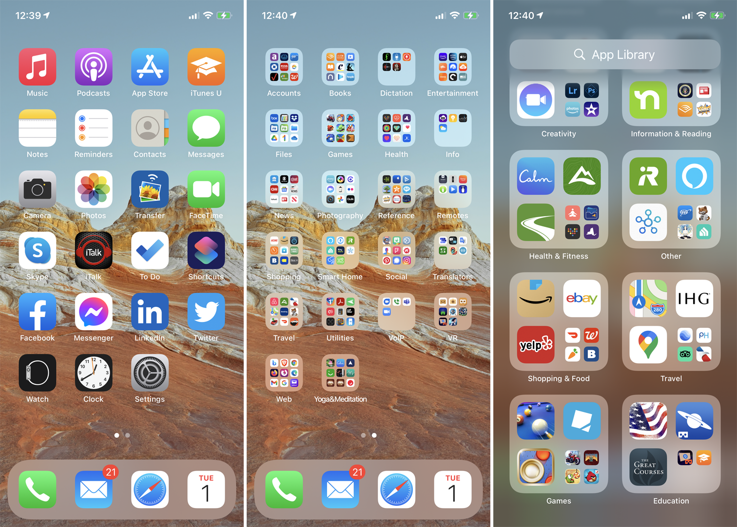 ecranul aplicației iPhone