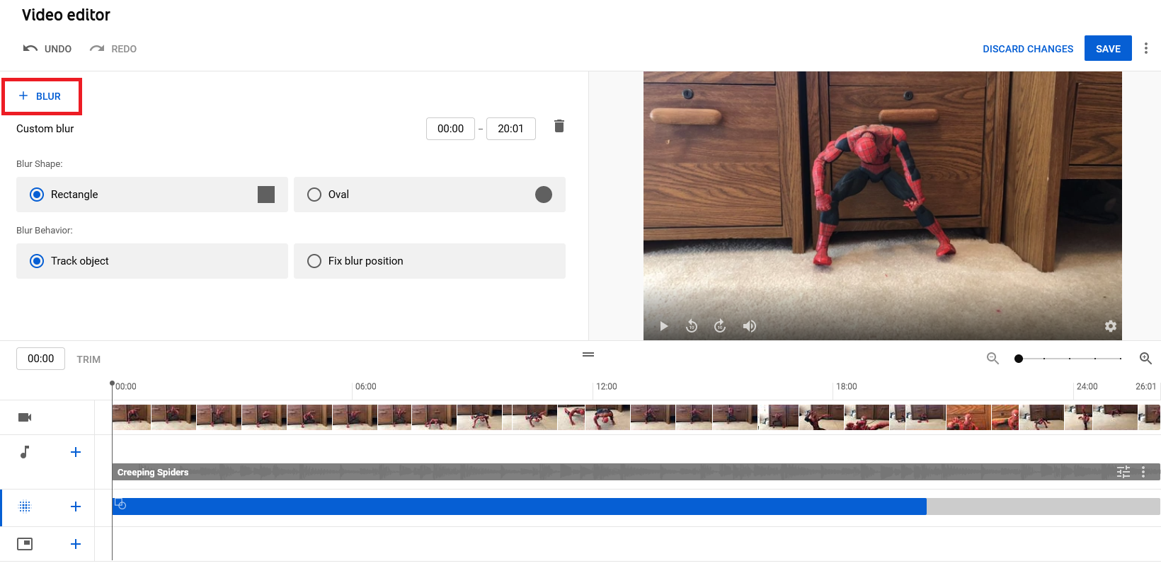 youtube 模糊效果