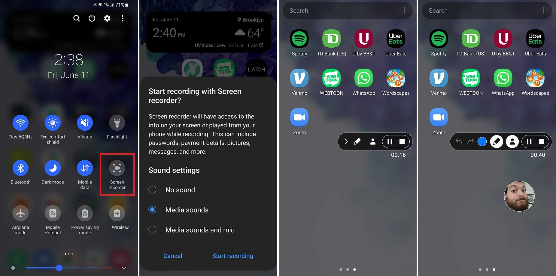 registratore dello schermo Android