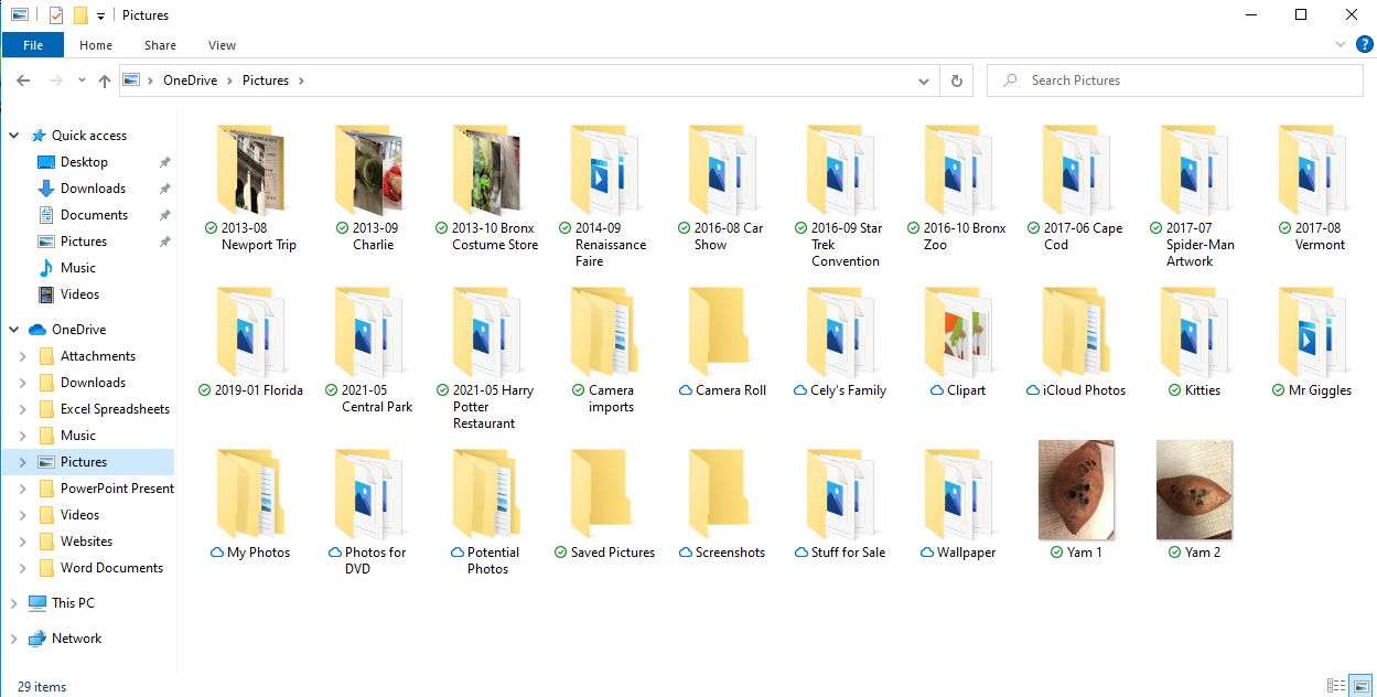 folderele onedrive