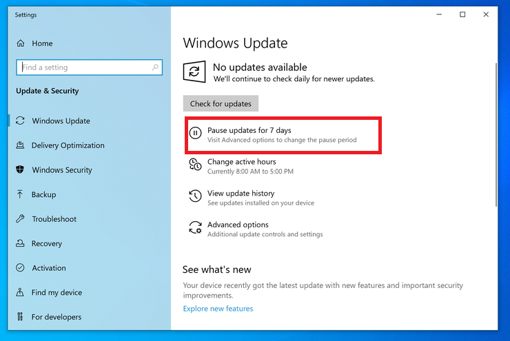 aktualizacje systemu Windows