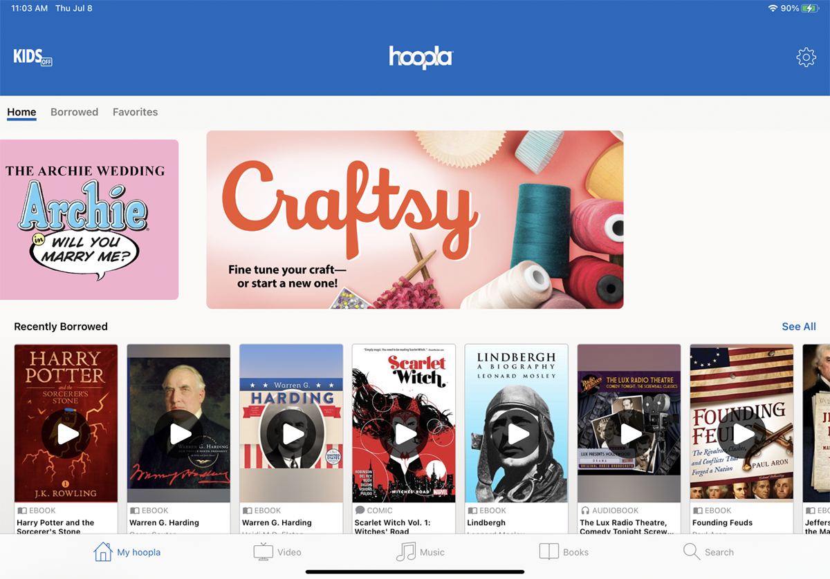 hoop meminjam buku
