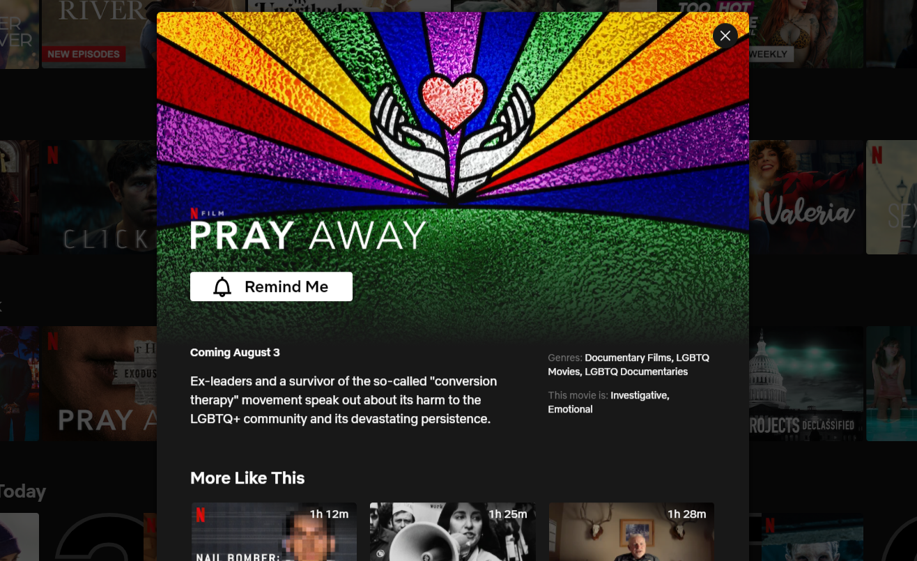 tombol 'ingatkan saya' netflix di desktop