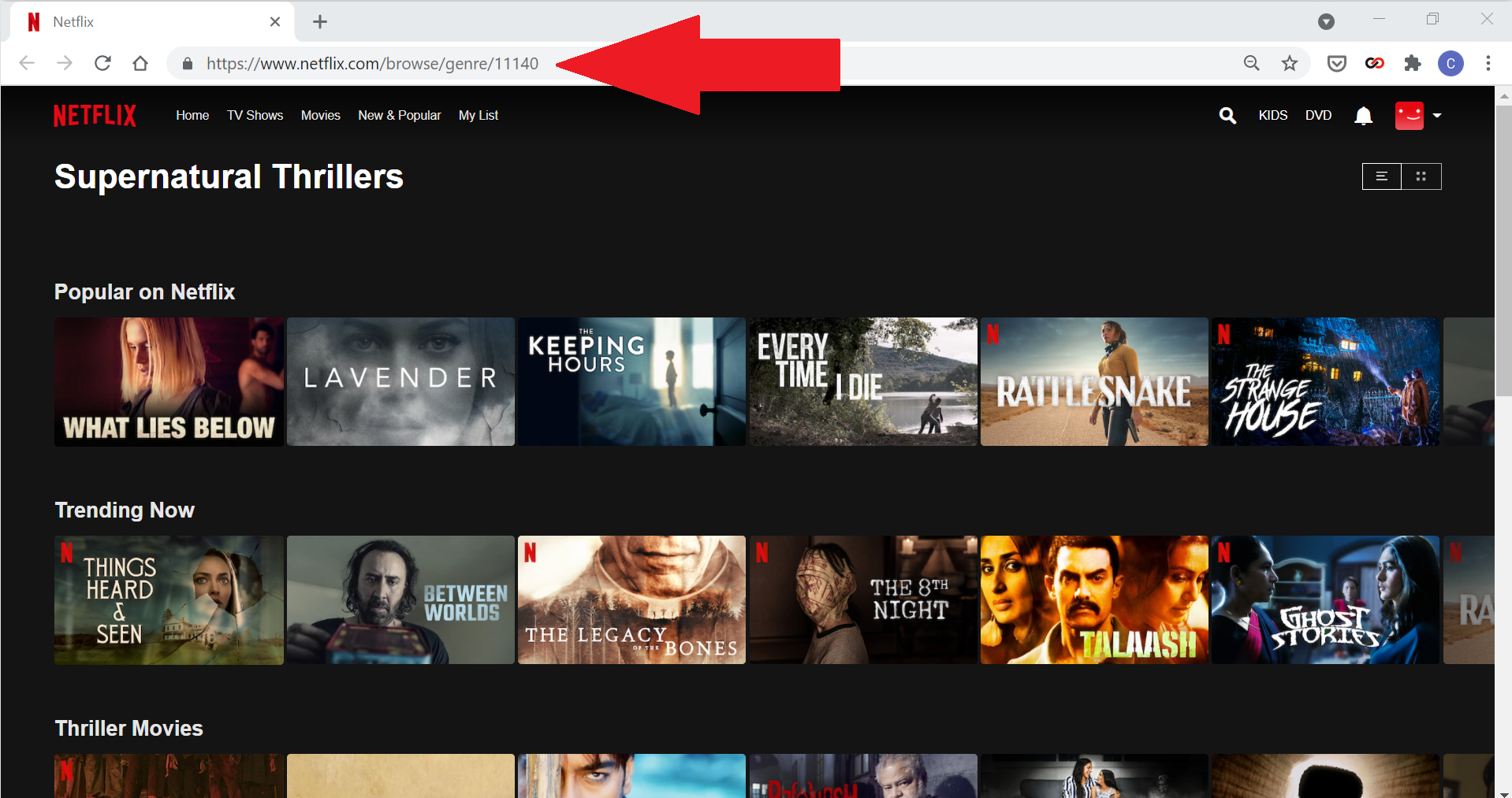 Jelajahi Kategori Netflix Tersembunyi