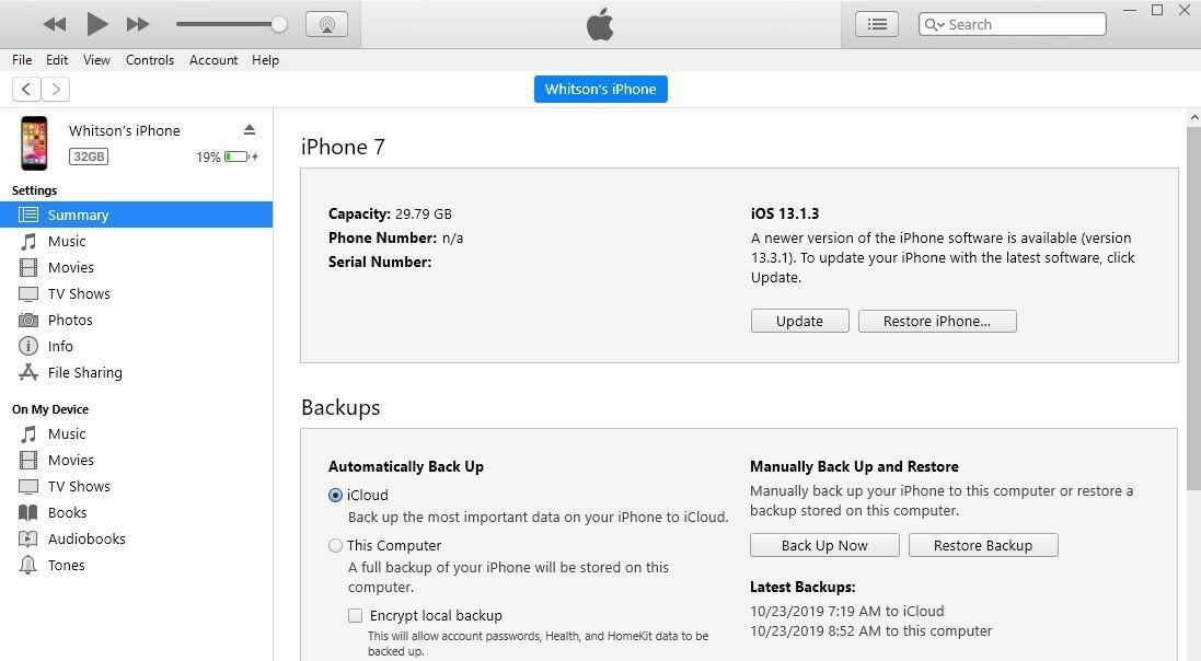 iphone itunes