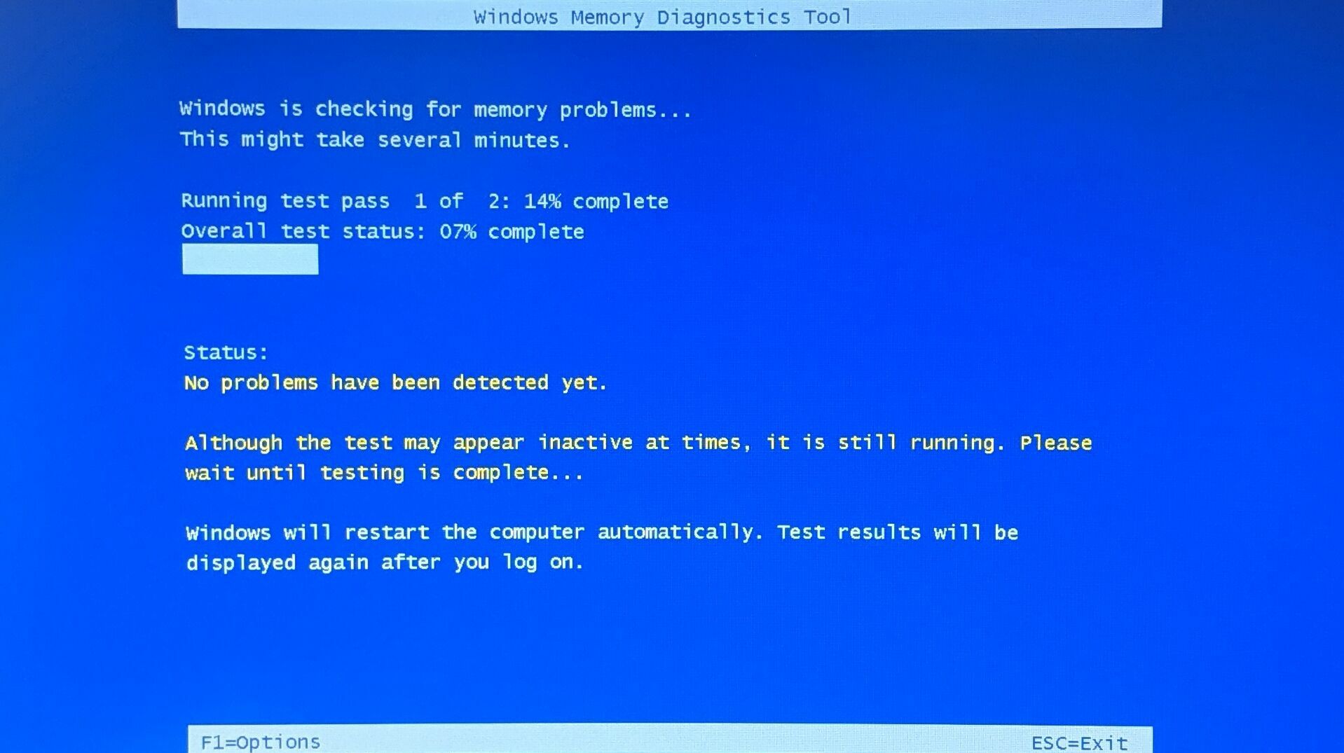 alat diagnostik memori windows