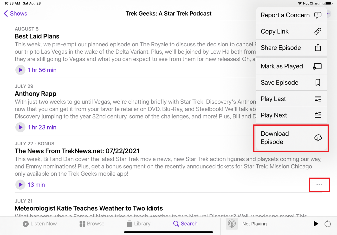 episode podcast