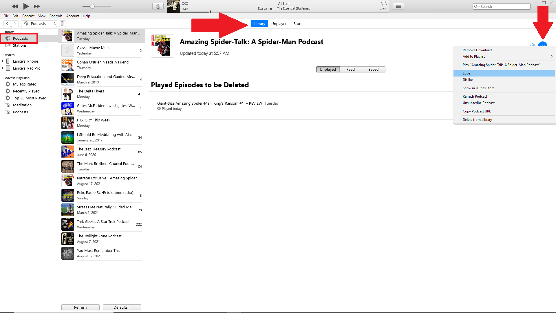 perpustakaan itunes