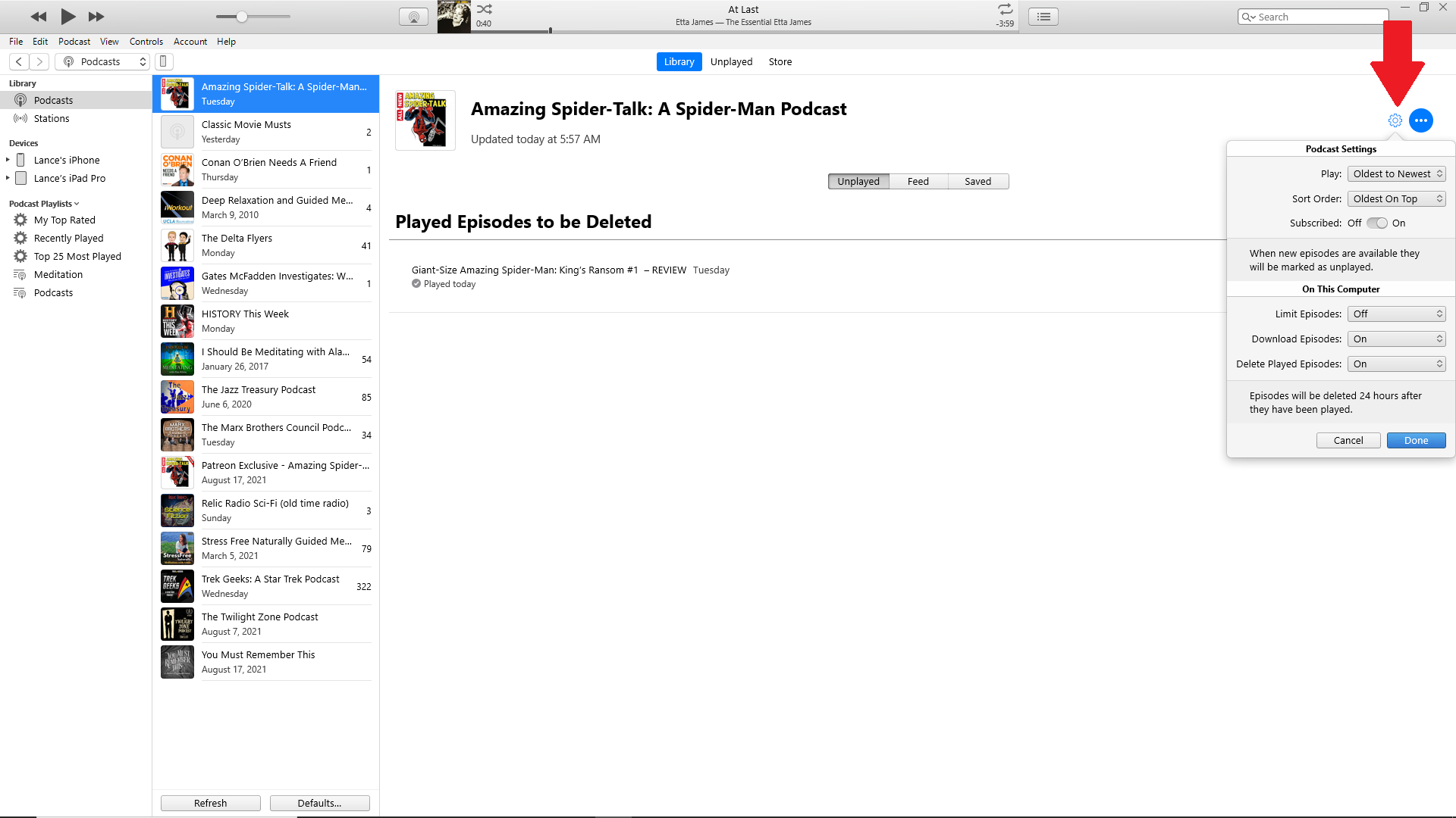 pengaturan itunes