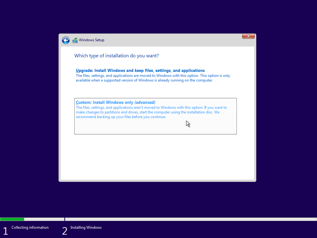 instal windows