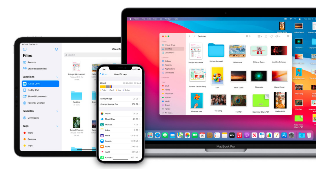 iPad و iPhone و MacBook ، كل ذلك مع فتح iCloud عليها