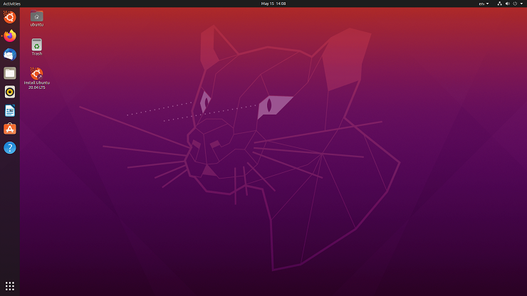Ubuntu20.04デスクトップ