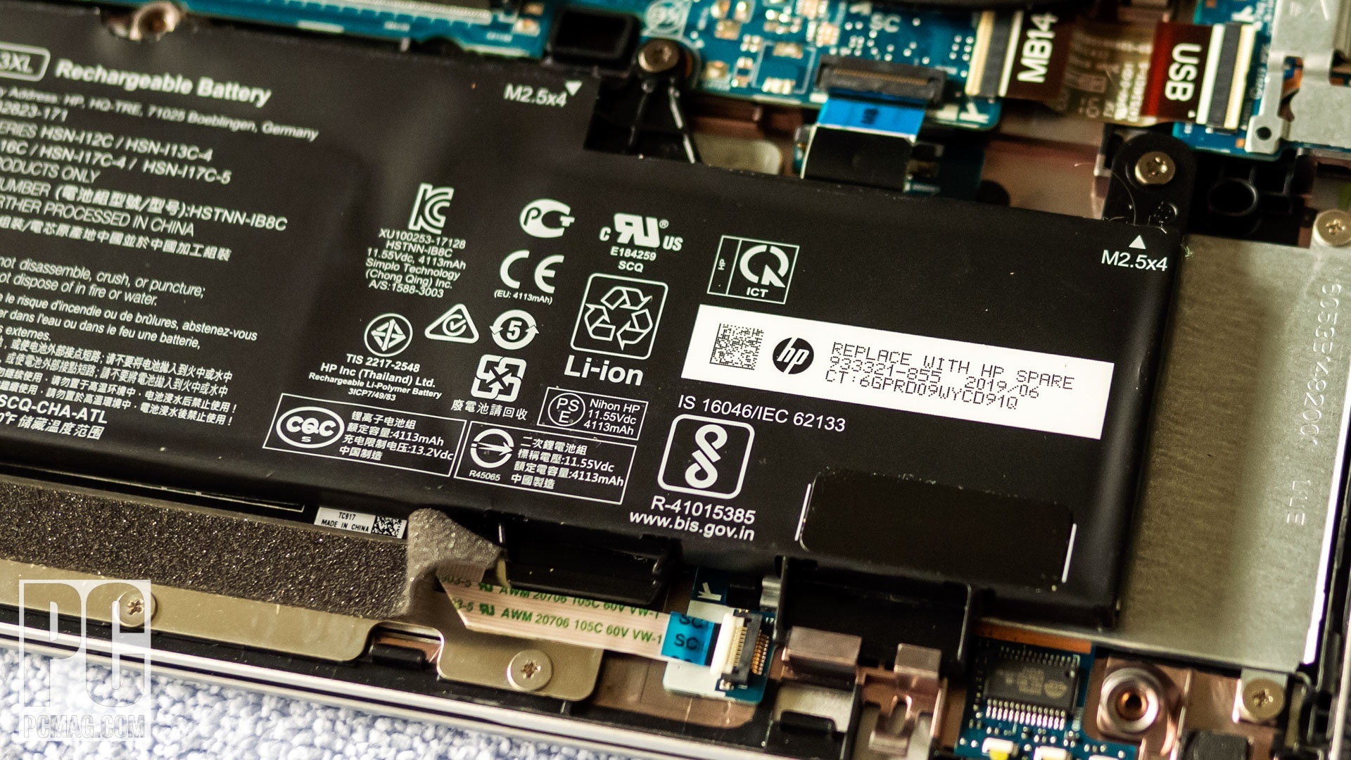 ชุดแบตเตอรี่แล็ปท็อป HP