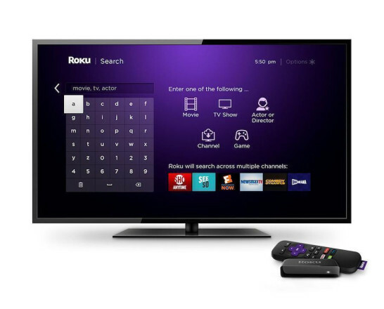 شاشة بحث Roku