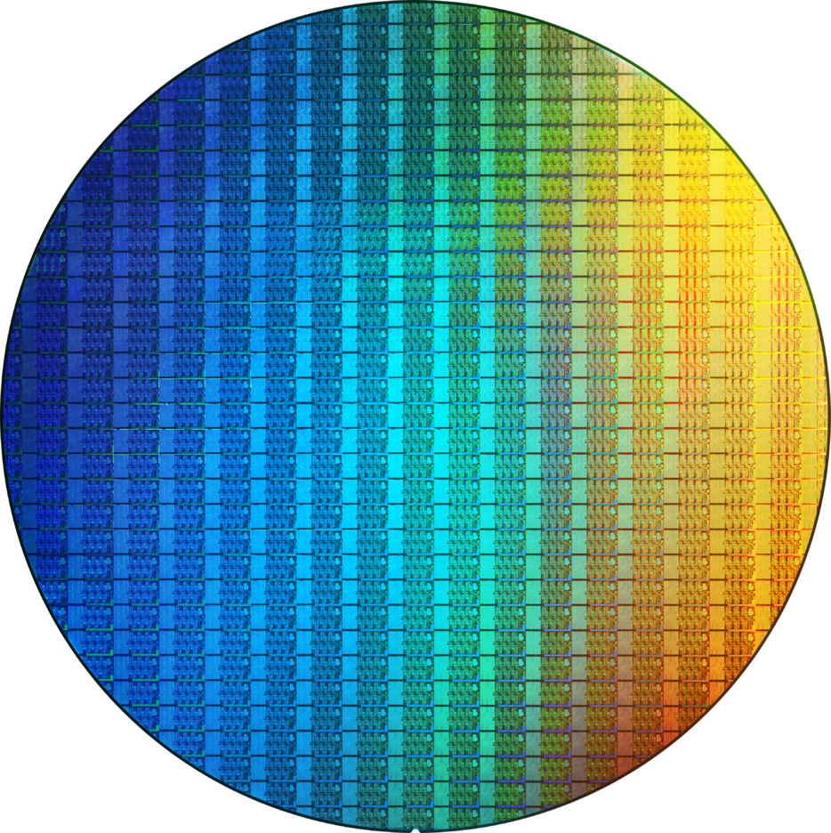 Wafer della CPU Intel