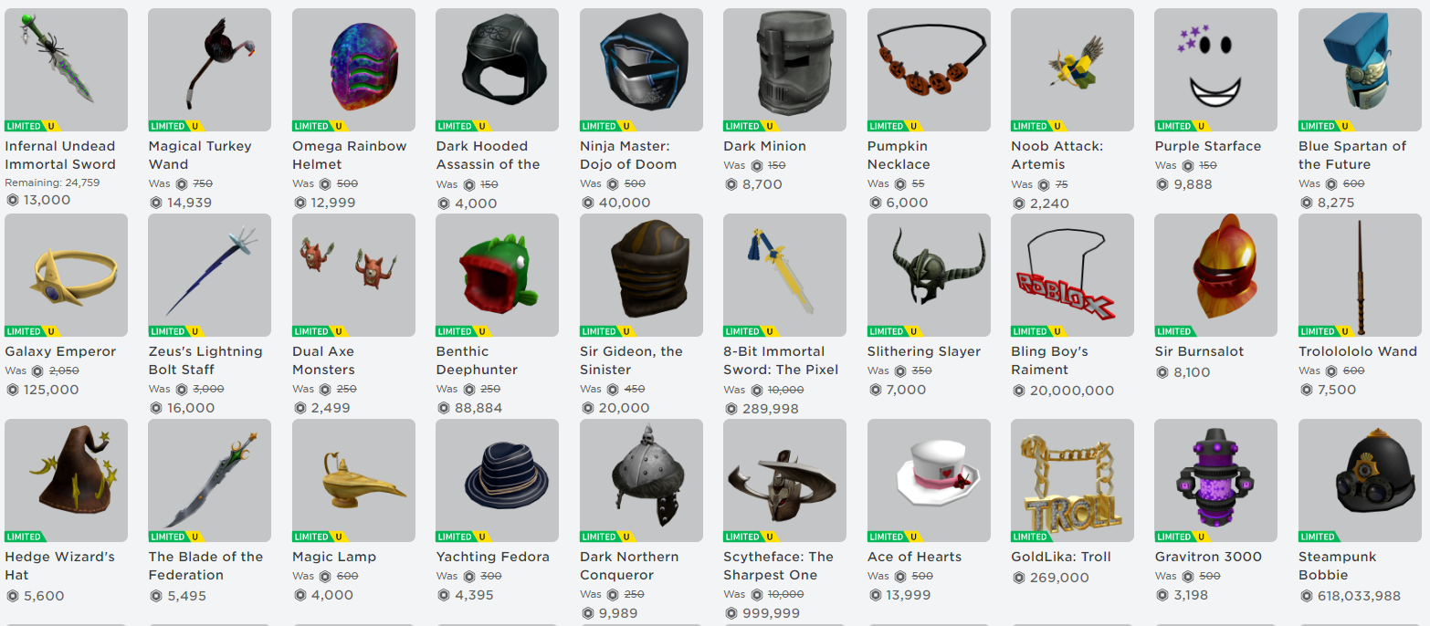 Roblox Trades