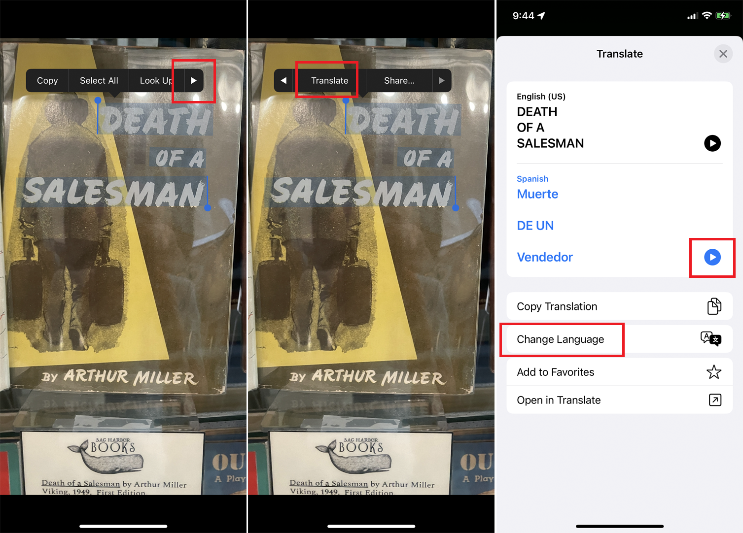 Fototext übersetzen