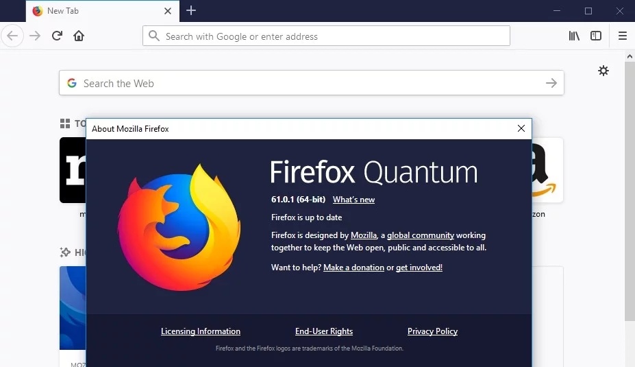 Asegúrate de que tu Firefox esté actualizado