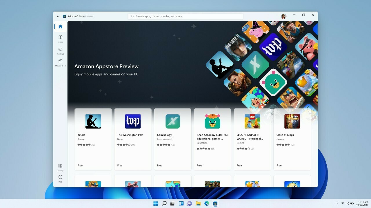 تشغيل تطبيقات Android (في الإصدار التجريبي)