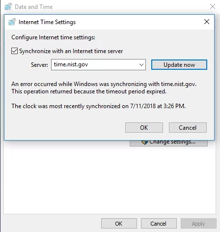Înregistrați-vă manual serverul de timp