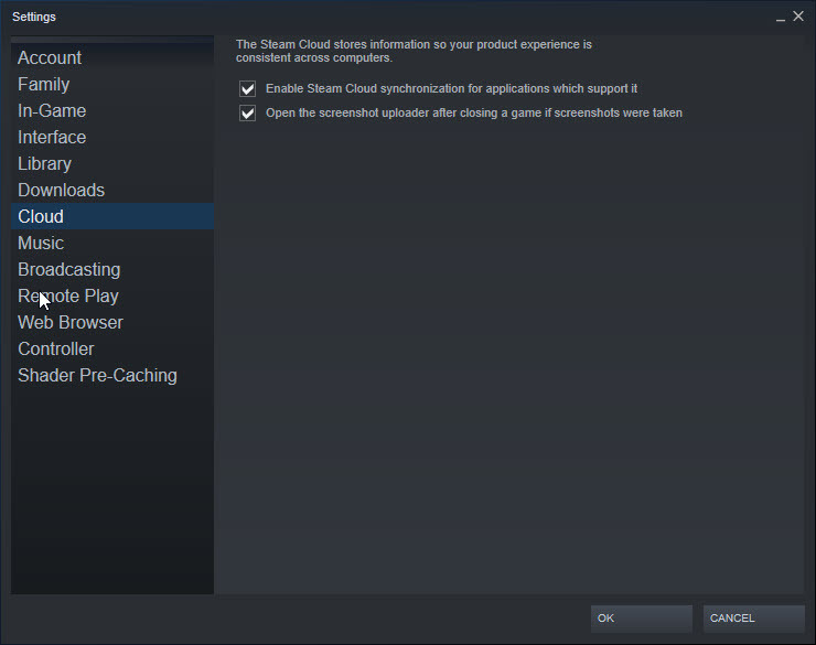 คลาวด์บน Steam