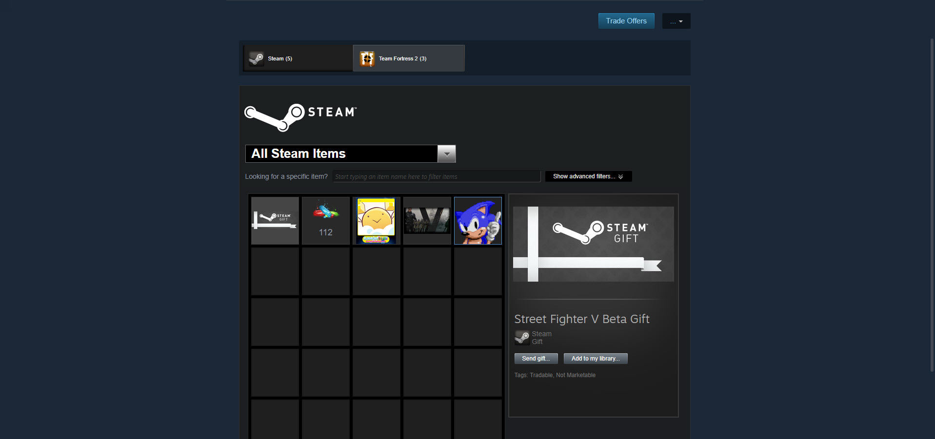 การ์ดสะสมบน Steam