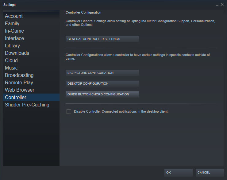 Steam-Controller-Konfiguration
