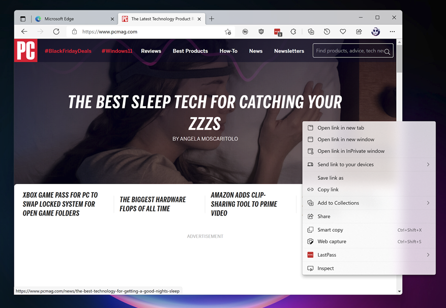 Windows 11'de Microsoft Edge tarayıcısı