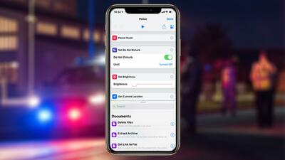 如何使用 Siri 快捷方式记录警察遭遇图像