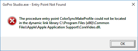 修復 Windows 10 中未找到入口點錯誤