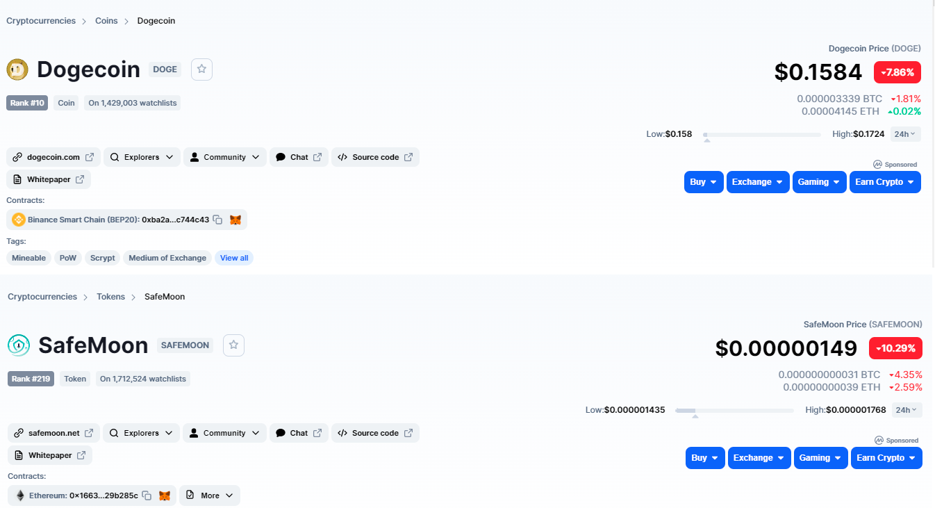 dogecoin y luna segura