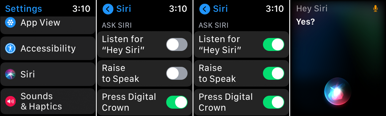impostazioni di siri