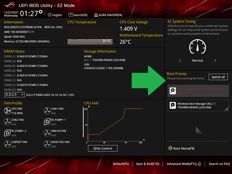 BootOrder-EZ-华硕-AMD