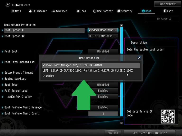 BootOrder-Avancé-ASRock-Intel