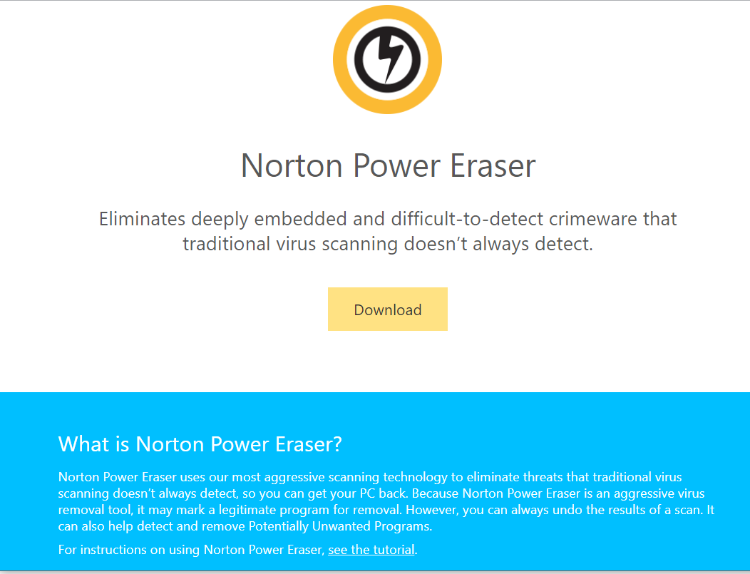 Norton Power Eraser